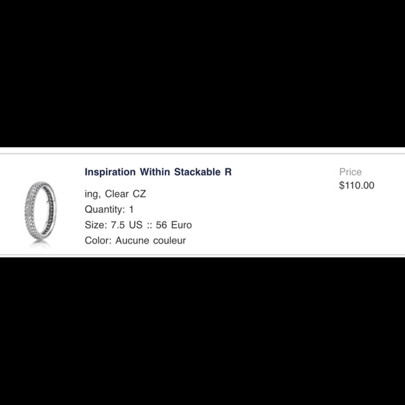 Pandora Inspiration Within Stackable Ring - Picture 4 of 4